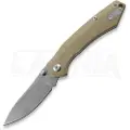 Twisted Assisted Twisted Atlas Slipjoint foldekniv, Tan G-10, Stonewash