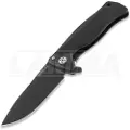 Lionsteel SR-11 Aluminum Chemical Black foldekniv, svart