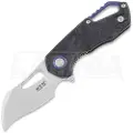 MKM Knives Isonzo M390 Hawkbill foldekniv, marble carbon fiber