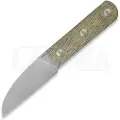 Straight Line Ally - Stonewashed - Green Canvas Micarta kniv