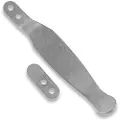Hinderer Solid Pocket Clip & Filler Tab Set Titanium Stonewash