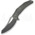 We Knife Epaulette, Diamond Pattern Polished Gray Ti, Polished