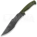 Work Tuff Gear Lanzeta kniv, no choil, apo wash, od green, black sheath