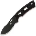 Fobos Knives Tier1-Mini Mini kniv, G10 Black - Red Liner, svart