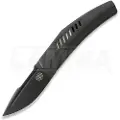 Reate Small Krypton foldekniv, Black Titanium, Black PVD