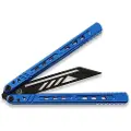 Balisong Flipping Polaris Nebula Blue balisong trainer