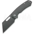 Kunwu Knives Primo - Raindrop Texture Ti - Stonewash foldekniv