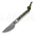 Baltic Blades Angis Elmax Scalpel kniv, Green Paracord