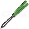 Flytanium Zenith Trainer 2.0 - Radioactive Green / Black balisong trainer