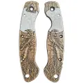Svechnikov Workshop Spyderco Military old build handle scales, Moon Raven