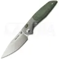 RealSteel Hoeft Satin Green Micarta foldekniv