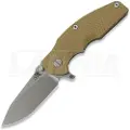 Hinderer Jurassic Magnacut Slicer foldekniv, Stonewash, Coyote