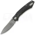 Twisted Assisted Twisted Atlas Slipjoint foldekniv, Black Micarta, Stonewash