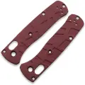 Lex Custom International Benchmade Mini Bugout - Turtle Cranberry Frost handle scales