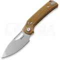 Reate PL-XE foldekniv, Tan G-10, Stonewashed