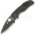 Spyderco Native 5 foldekniv, spyderedge, svart