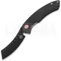 Red Horse Knife Works Hell Razor P Marbled Carbon Fiber foldekniv, BLK Stonewash