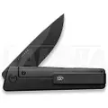 The James Brand The Chapter 2 - Black Titanium / Black / Straight foldekniv