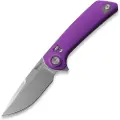 Reate PL-XF Purple Aluminum foldekniv, Satin/Stonewash