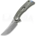 Reate PL-7 foldekniv, Black Micarta, Satin