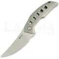 Reate Velocity foldekniv, Bead Blast Titanium, Satin