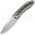 We Knife Winsome, Gray Ti/Aluminum Foil CF, Satin