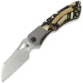 Olamic cutlery WhipperSnapper BL Wharncliffe, Light Blast Ti, Mammoth Ivory