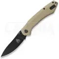 Twisted Assisted Twisted Atlas Slipjoint foldekniv, Tan G-10, Black PVD