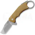 Mechforce Ringed Rhino Micarta foldekniv, Butterscotch