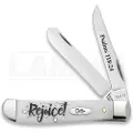 Case Cutlery Smooth Natural Bone Mini Trapper Rejoice pocket knife
