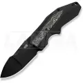 We Knife Coral, Black Ti/Aluminum Foil CF, Black SW