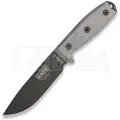 ESEE Model 4, black/black, black plastic sheath
