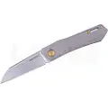 RealSteel Solis foldekniv, Titanium, Golden hardware/Satin