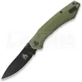 Twisted Assisted Twisted Atlas Slipjoint foldekniv, OD Green G-10, Black PVD