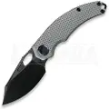 Kunwu Knives Reverse Tux ComPadre - Diamond Texture Ti - DLC foldekniv