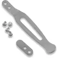 Hinderer Pocket Clip & Filler Tab set Titanium Working Finish