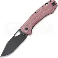GiantMouse ACE Grand M390 Red Canvas Micarta foldekniv