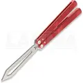 Flytanium Zenith Trainer 2.0 - Lava Red / Stonewash balisong trainer