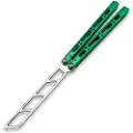 NRB Knives Ultralight balisong trainer, green
