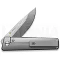 The James Brand The Chapter 2 - Titanium / Damascus / Straight foldekniv