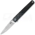 MKM Knives Flame Drop Point. marble carbon fiber foldekniv