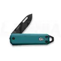 The James Brand The Elko - Emerald / Black / Aluminum / Straight foldekniv