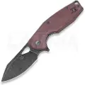 Fox knives Yaru Micarta Linerlock foldekniv, Burgundy