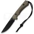 ANV Knives P200 - Sleipner Cerakote Black - GRNPU kniv, coyote