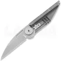 MecArmy EK36 Wharncliffe foldekniv, stonewashed