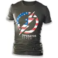 Tops knives Operator 7 t-skjorte, grønn, L