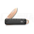 The James Brand The Elko - Black / Rose Gold / Aluminum / Straight foldekniv