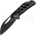 Kizer Cutlery Hawk foldekniv, Black Titanium, Polished DLC