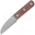 Straight Line Ally - Stonewashed - Brown Burlap Micarta kniv
