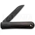 The James Brand The Wayland - Ebony / Black / Wood / Straight foldekniv
